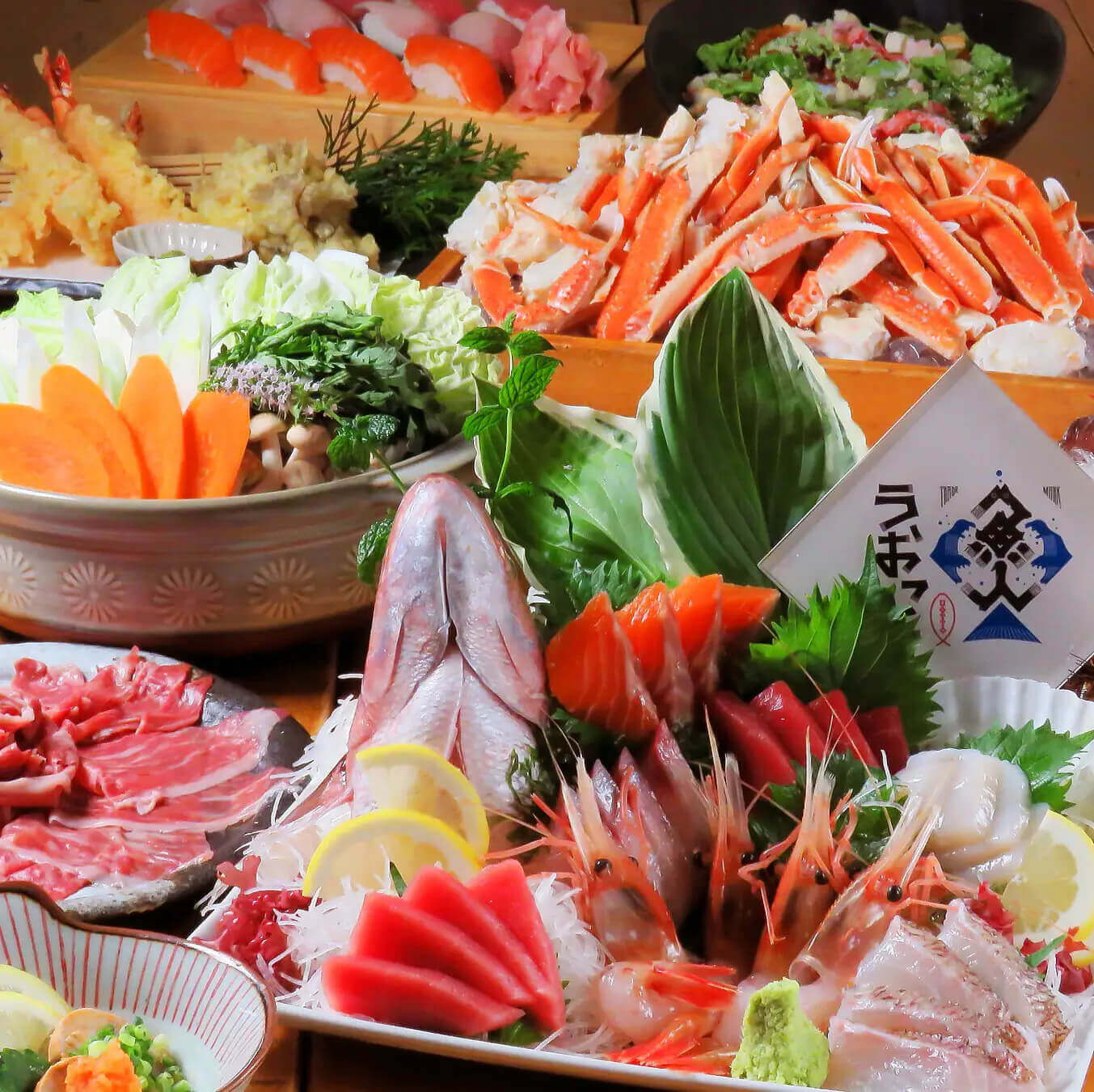 北海道海鮮 個室居酒屋 うおっと 魚人の料理