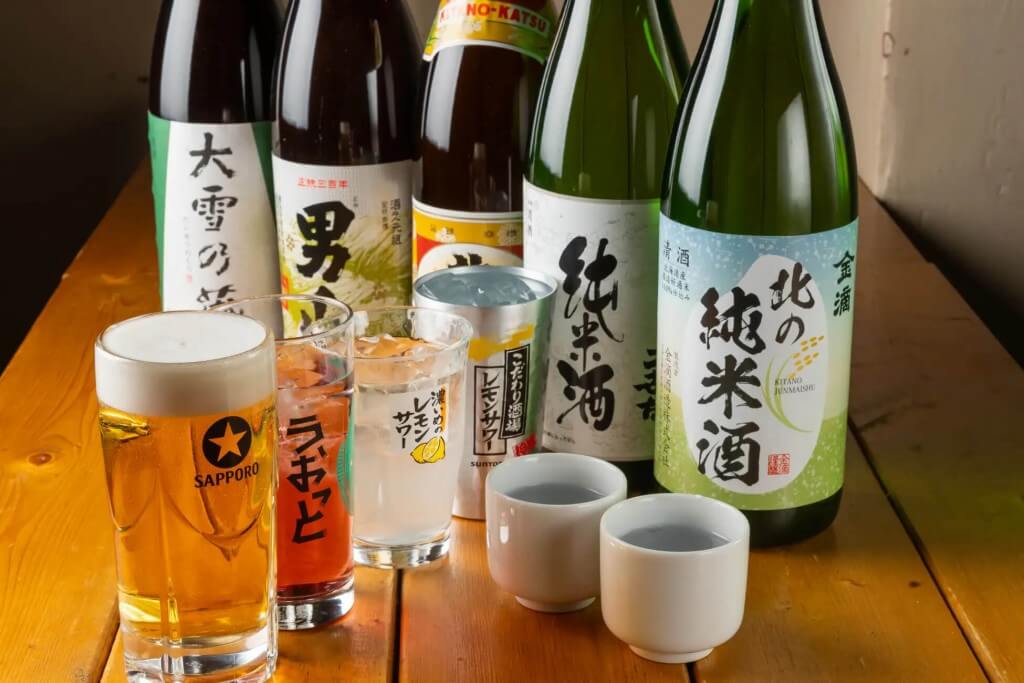 北海道海鮮 個室居酒屋 うおっと 魚人のお酒