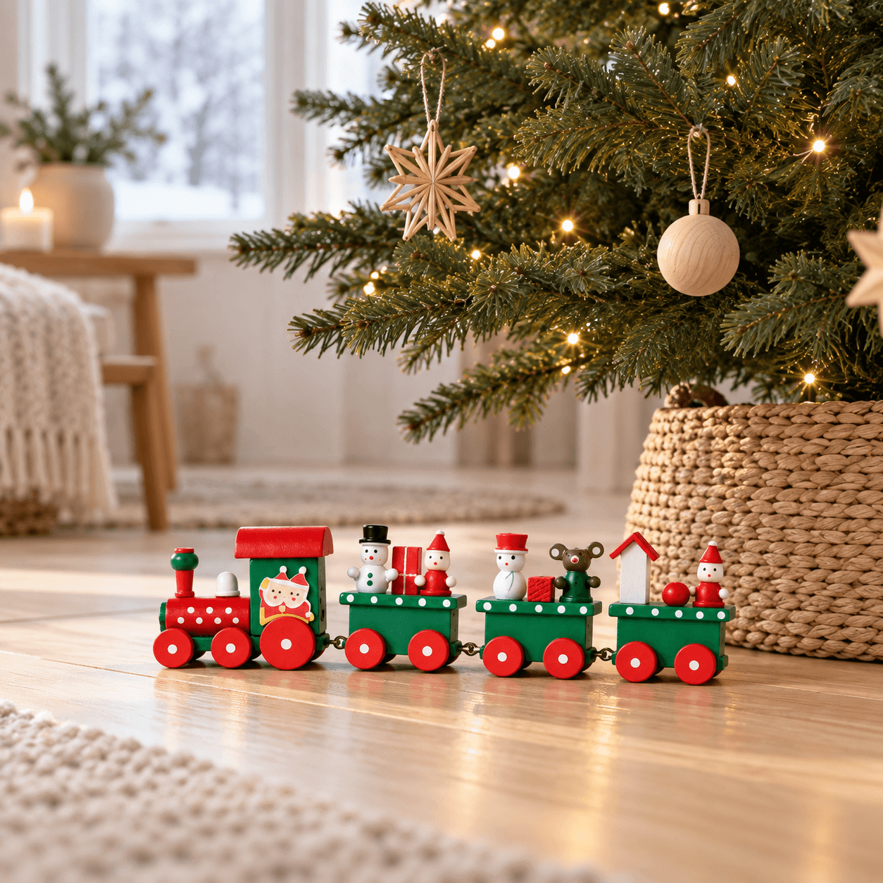 Flying Tiger Copenhagen(フライングタイガー)の『おちゃめなサンタシリーズ』-クリスマストレイン